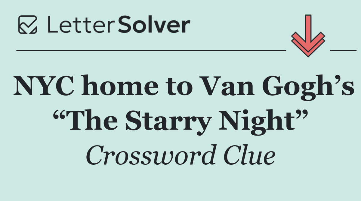 NYC home to Van Gogh’s “The Starry Night”