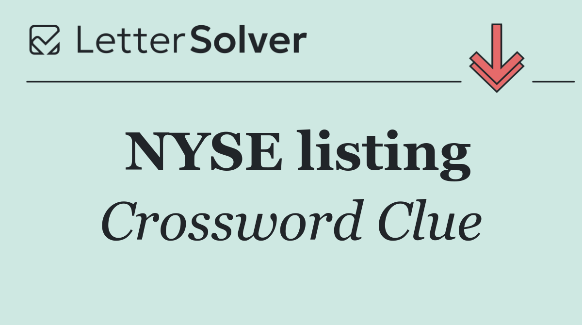 NYSE listing