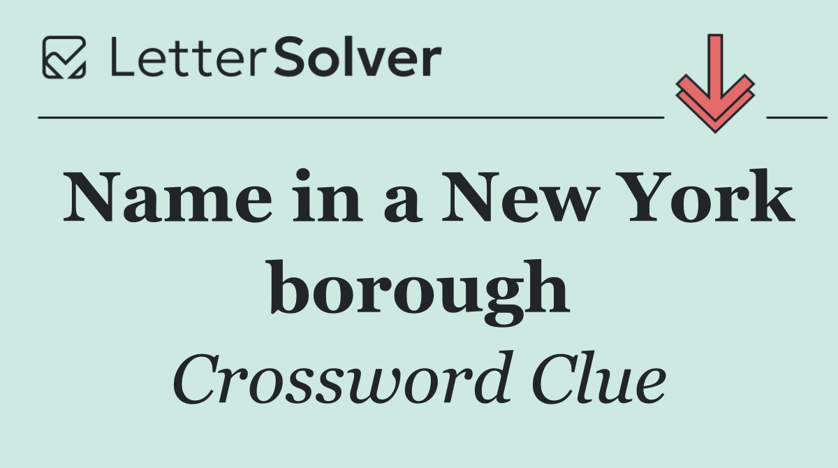 Name in a New York borough