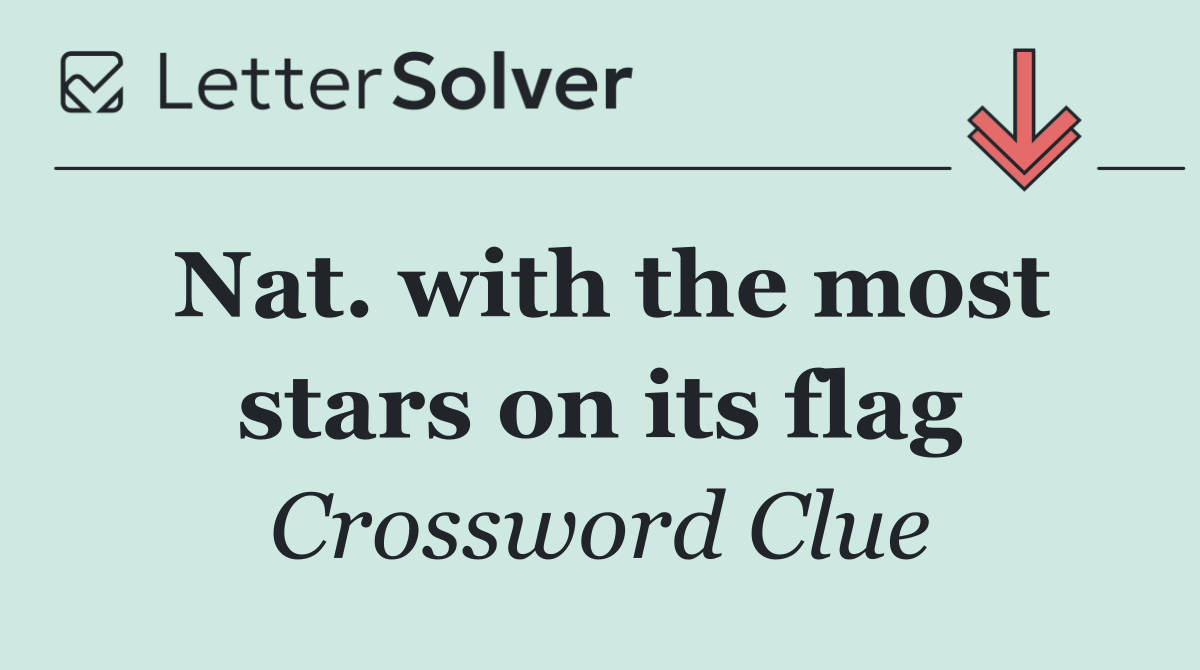 Nat. with the most stars on its flag