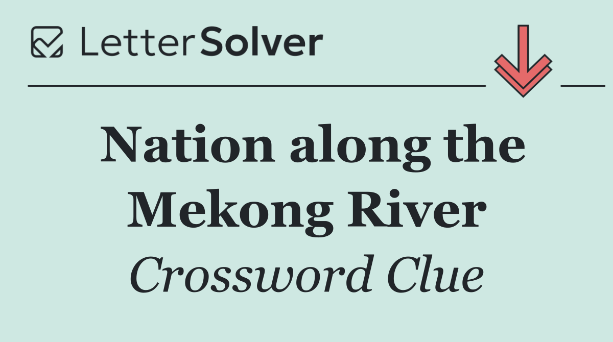 Nation along the Mekong River