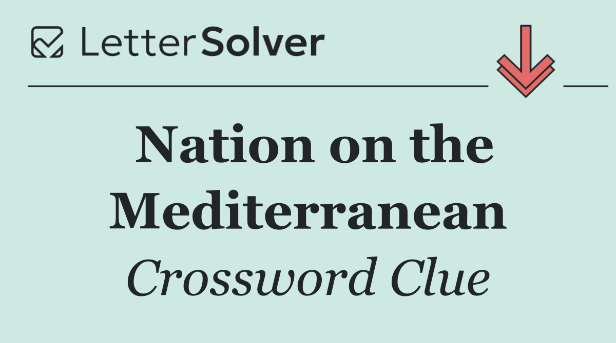 Nation on the Mediterranean