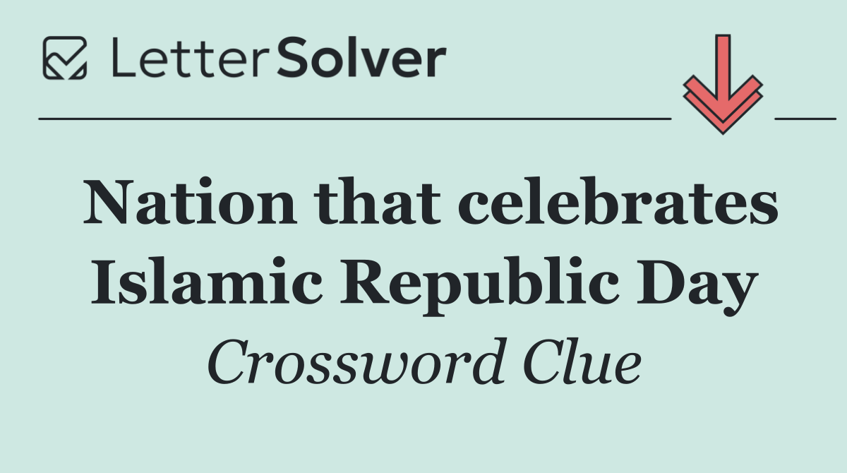 Nation that celebrates Islamic Republic Day