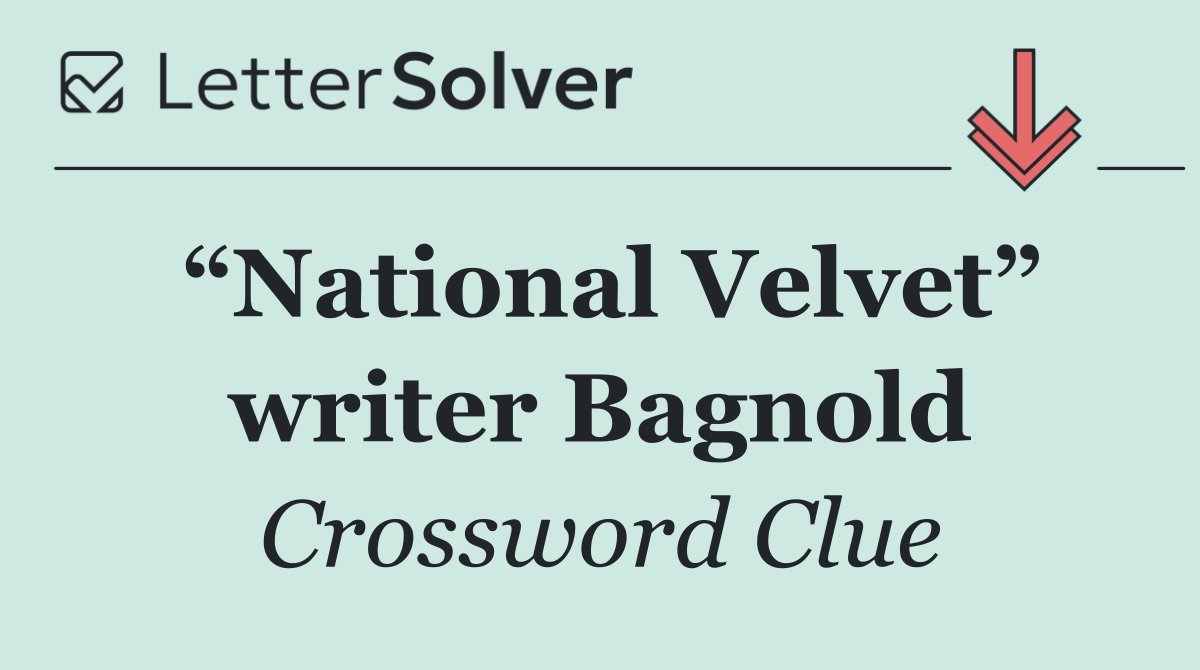 “National Velvet” writer Bagnold