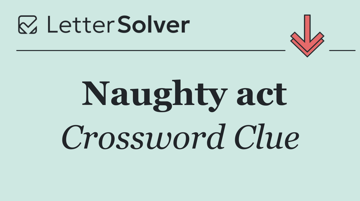 Naughty act