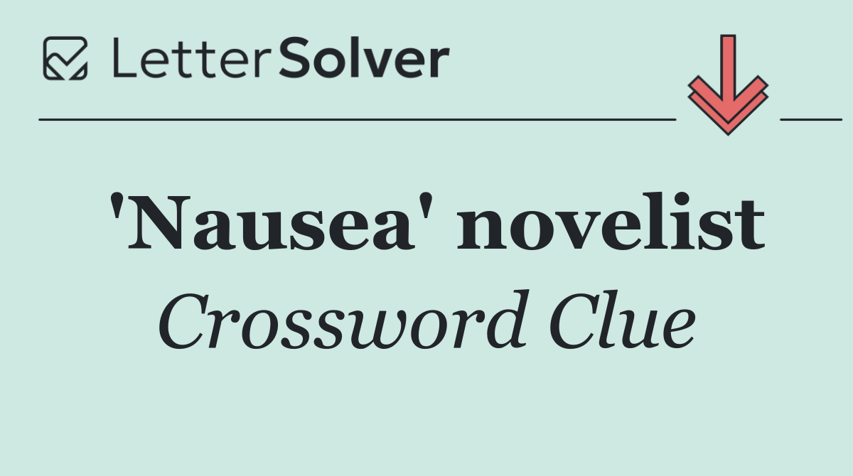'Nausea' novelist