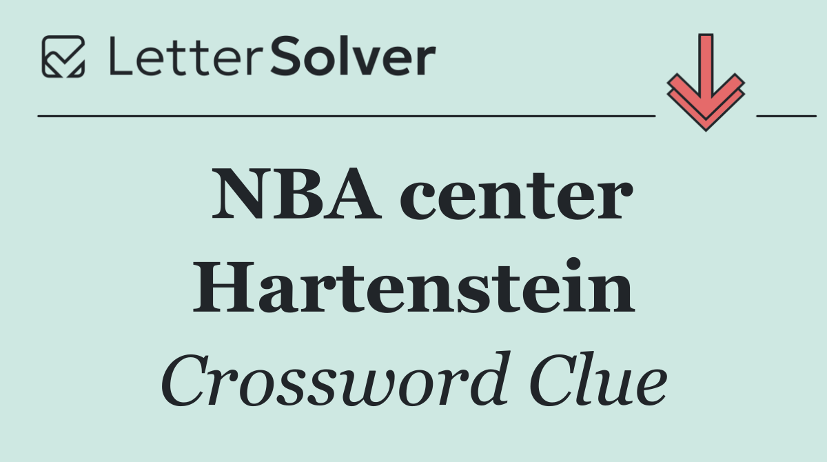 NBA center Hartenstein