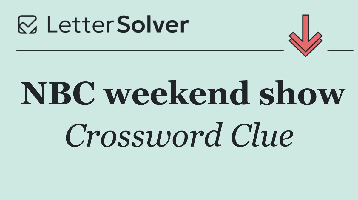 NBC weekend show