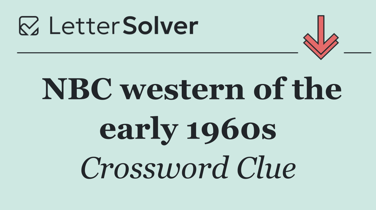 NBC western of the early 1960s