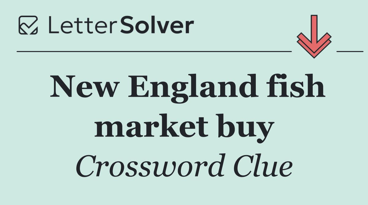 New England fish market buy