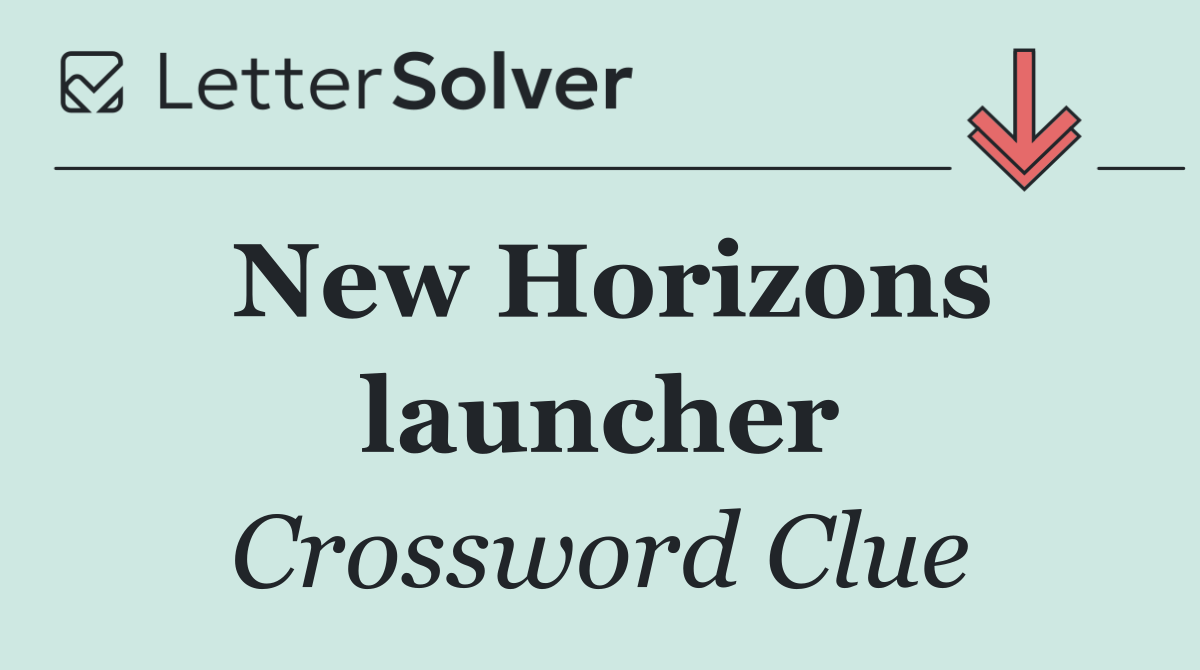 New Horizons launcher