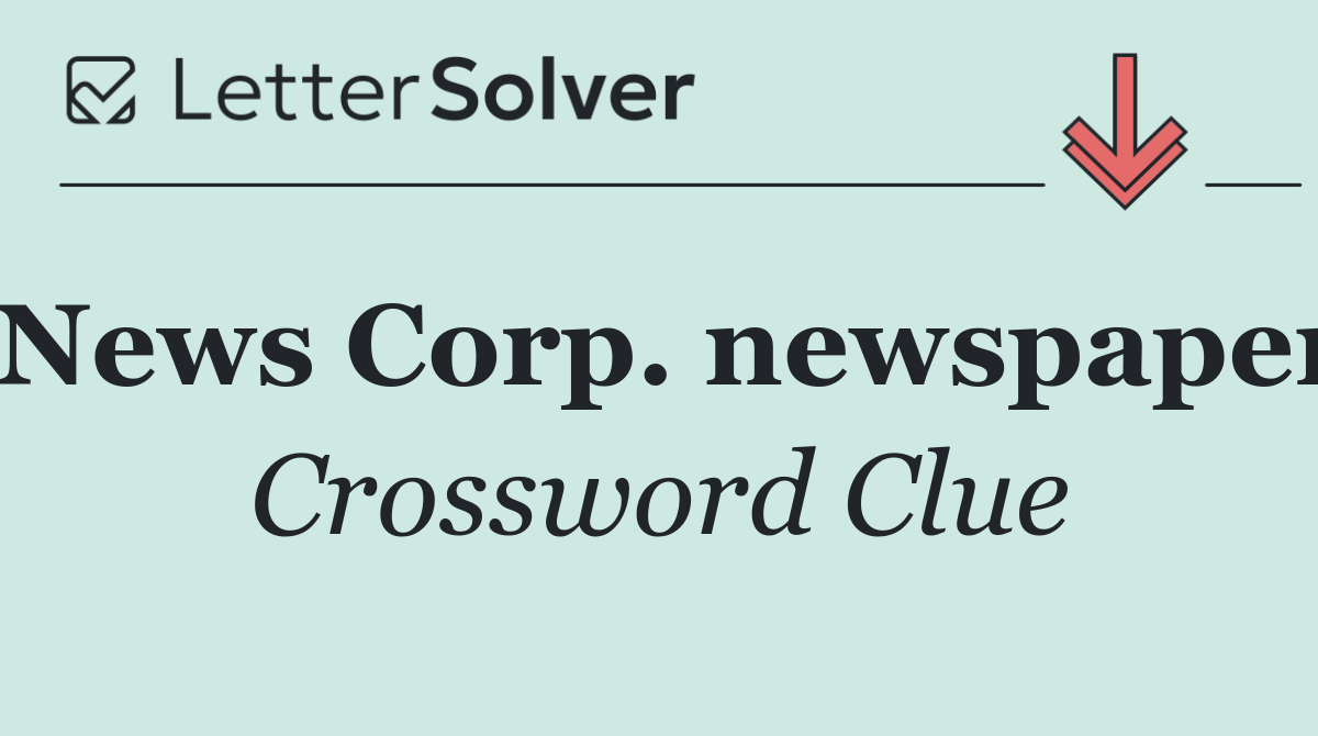 News Corp. newspaper