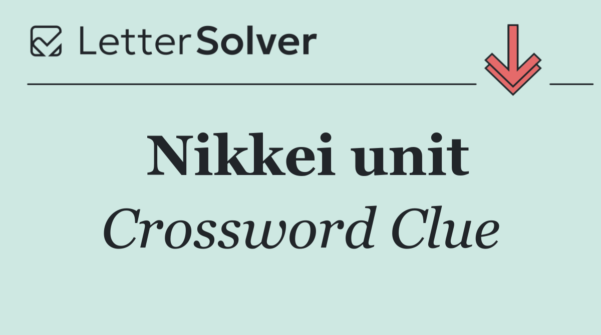 Nikkei unit