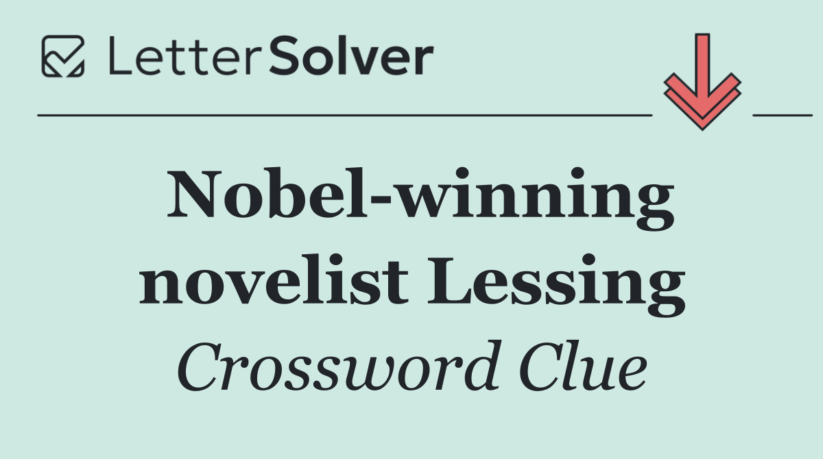 Nobel winning novelist Lessing