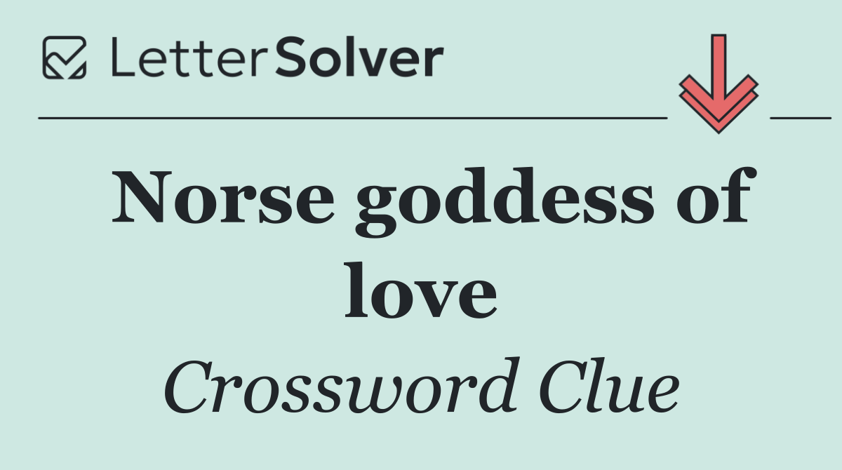 Norse goddess of love