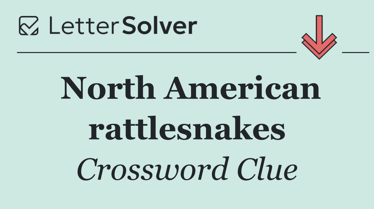 North American rattlesnakes