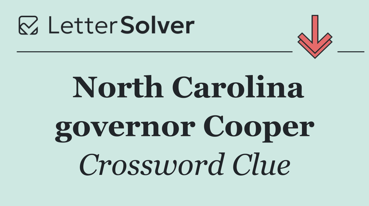 North Carolina governor Cooper