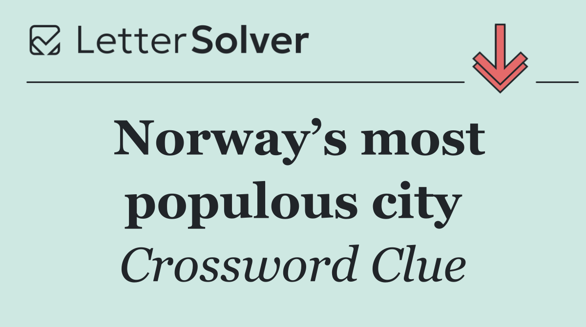 Norway’s most populous city