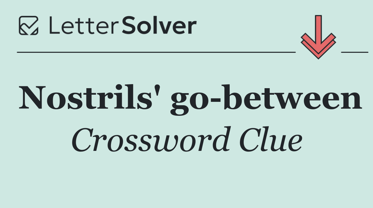 Nostrils' go between