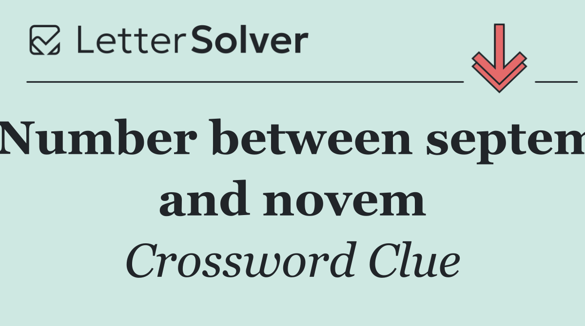Number between septem and novem
