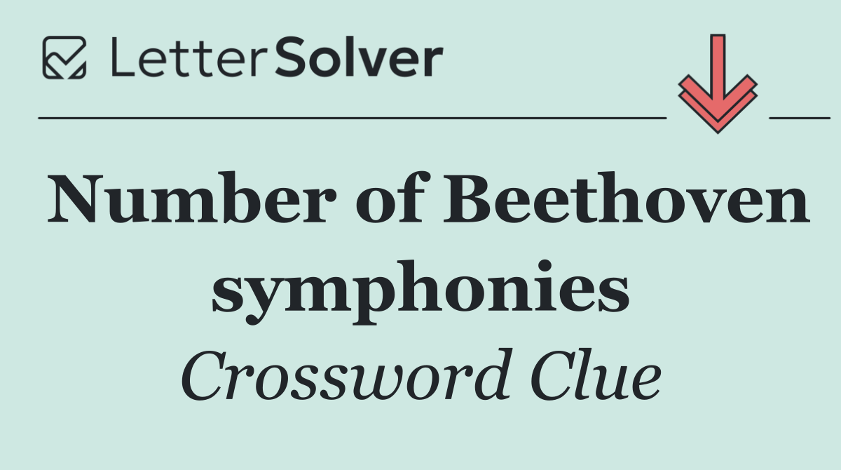 Number of Beethoven symphonies
