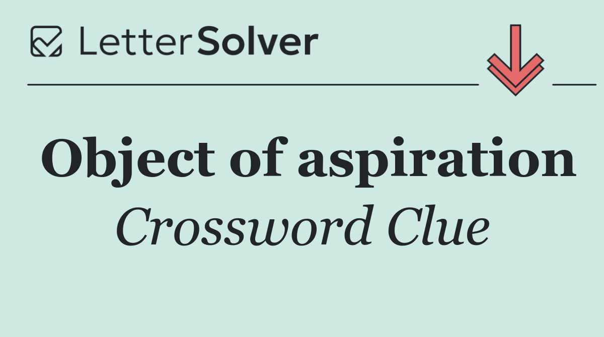 Object of aspiration