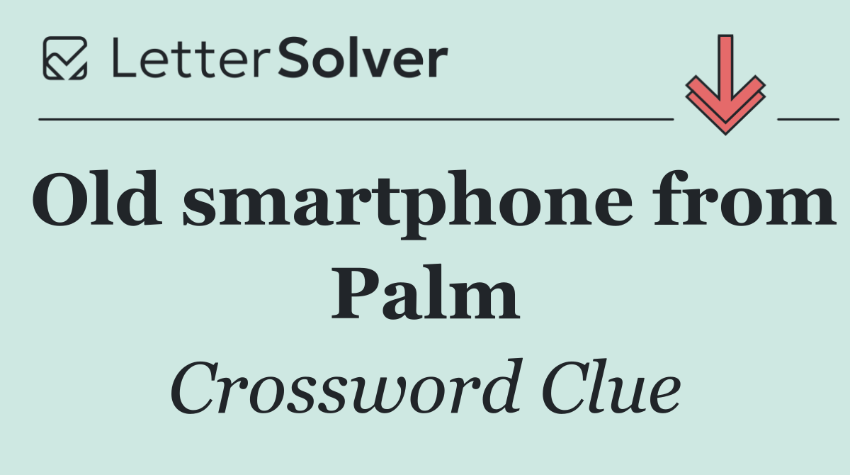 Old smartphone from Palm