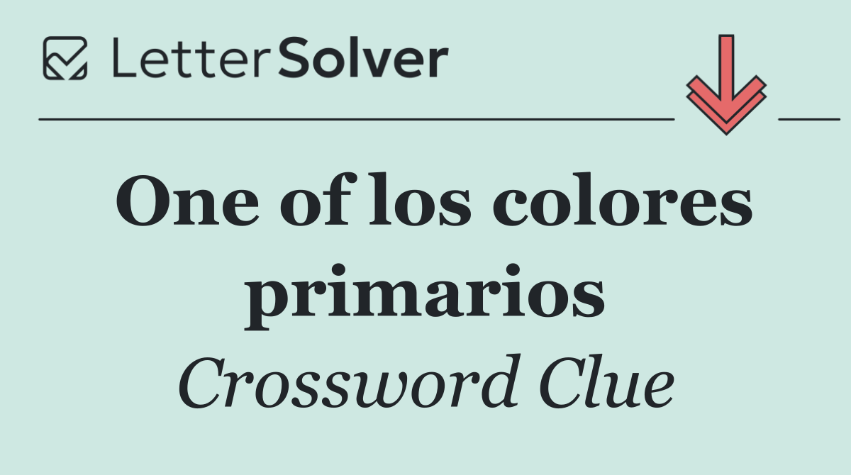One of los colores primarios