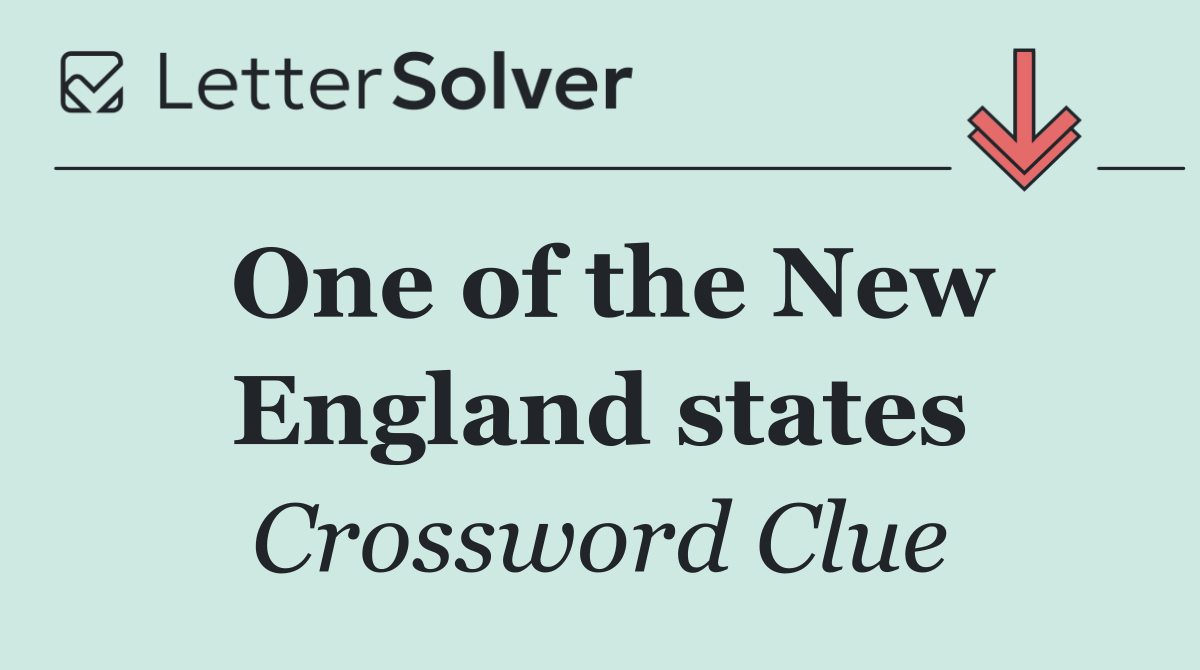 One of the New England states