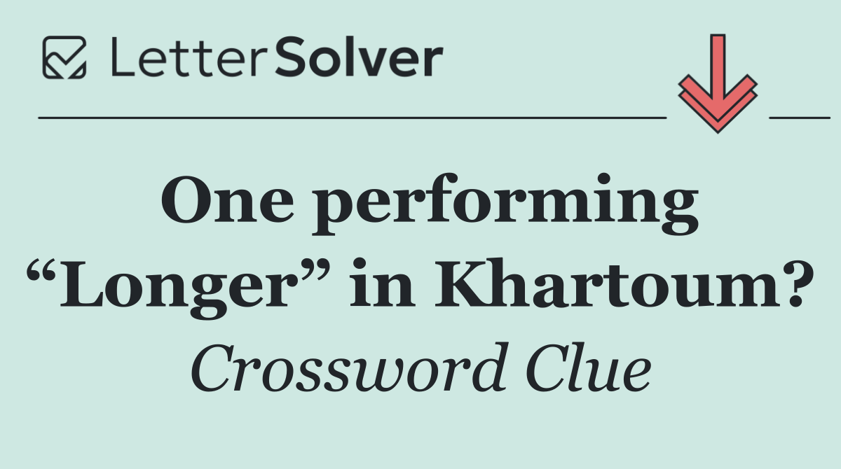 One performing “Longer” in Khartoum?