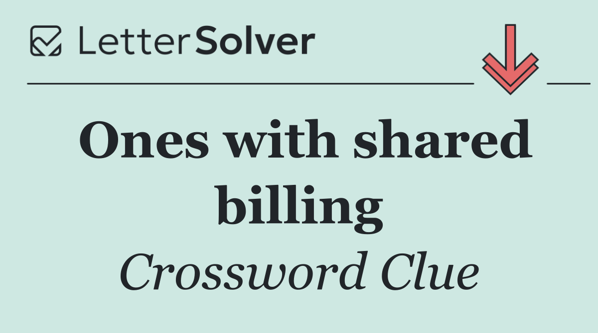 Ones with shared billing