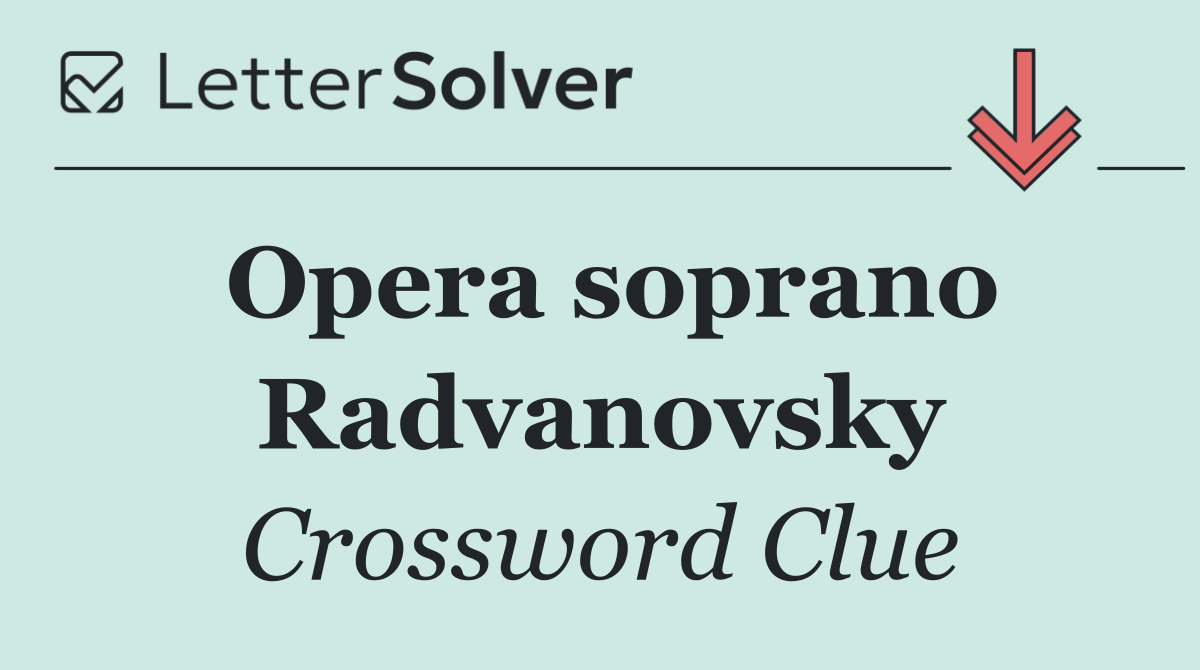 Opera soprano Radvanovsky