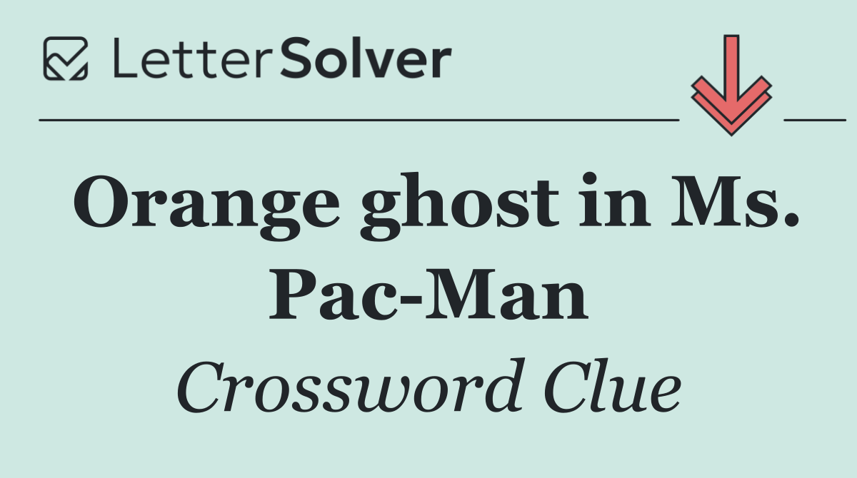 Orange ghost in Ms. Pac Man