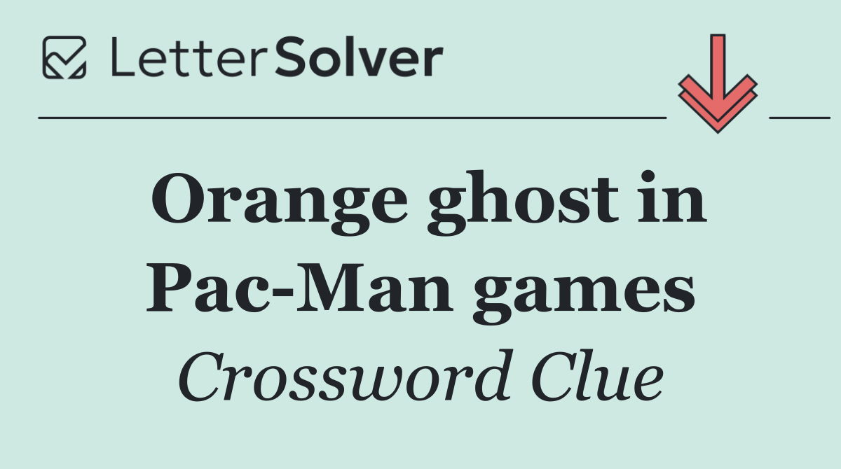 Orange ghost in Pac Man games