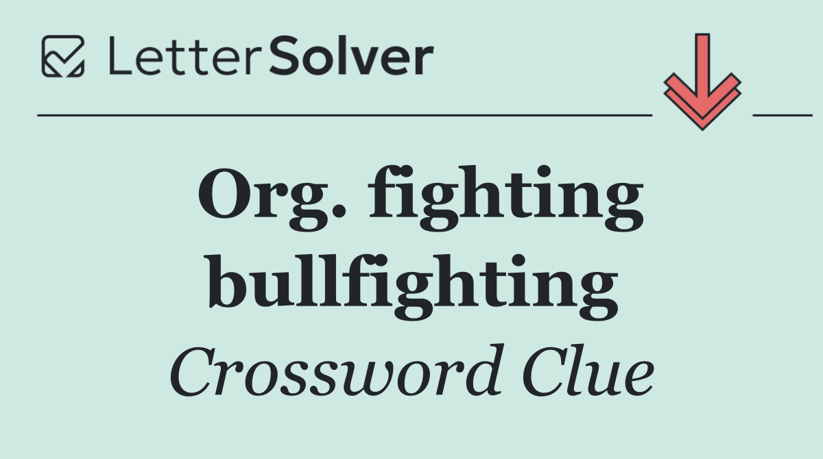 Org. fighting bullfighting