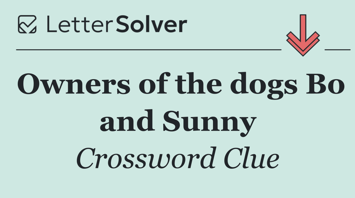 Owners of the dogs Bo and Sunny