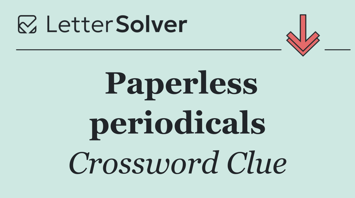 Paperless periodicals