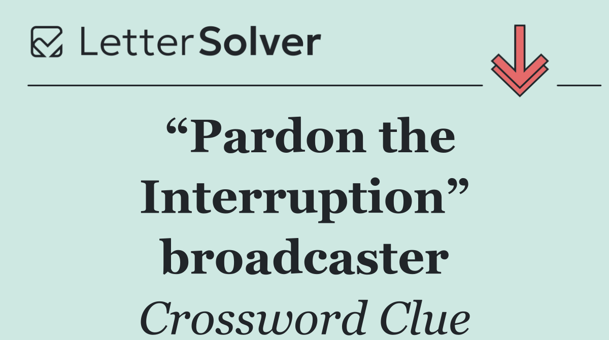 “Pardon the Interruption” broadcaster
