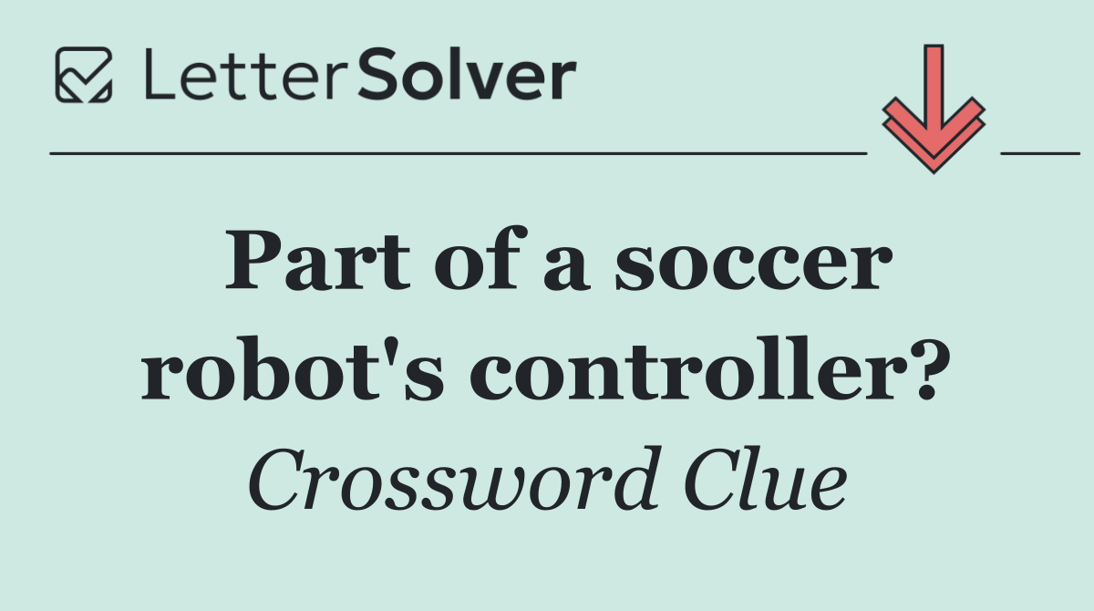 Part of a soccer robot's controller?