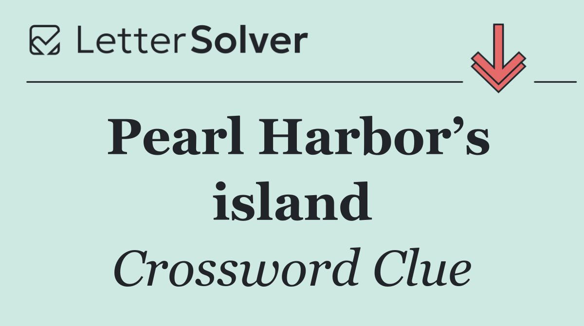 Pearl Harbor’s island