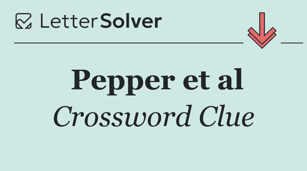 Pepper et al