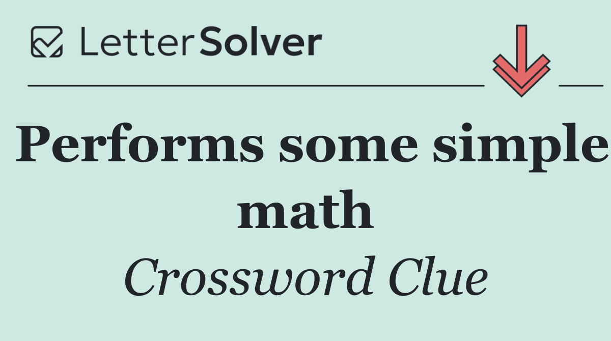 Performs some simple math