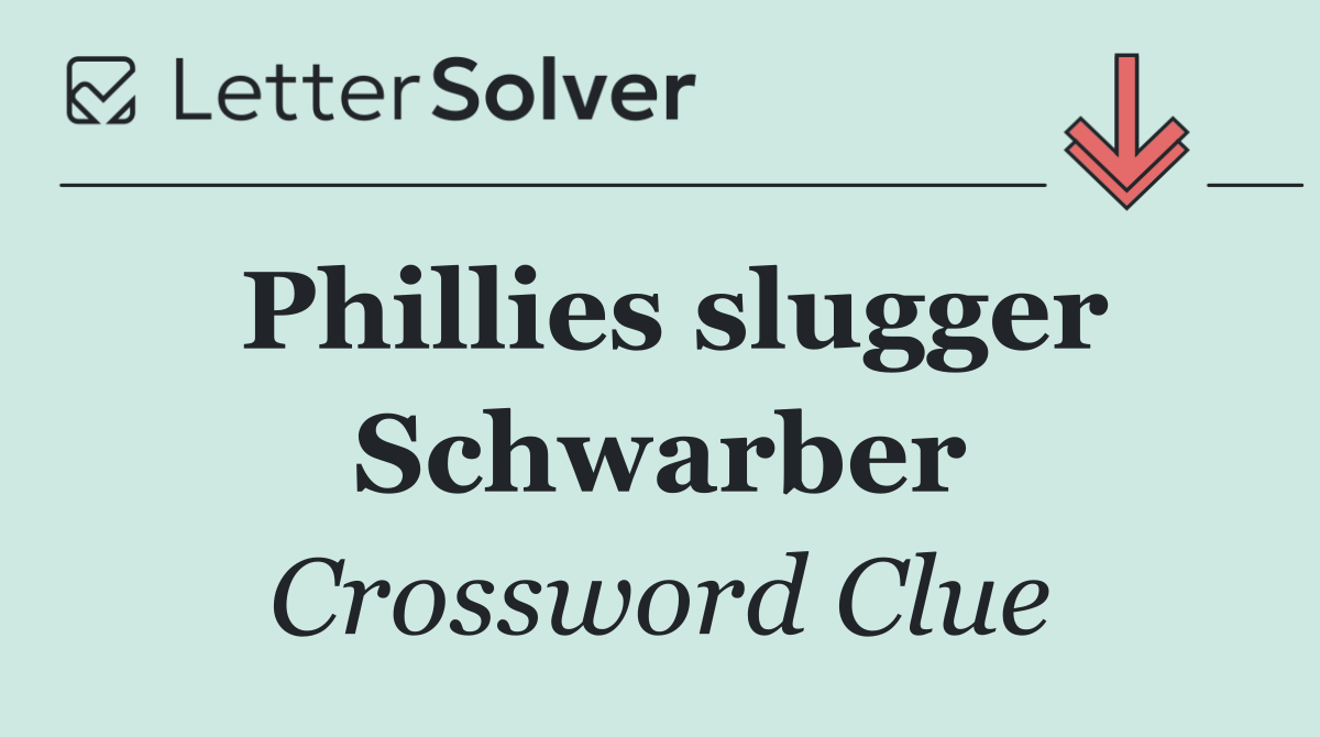 Phillies slugger Schwarber