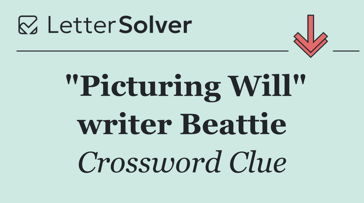 "Picturing Will" writer Beattie