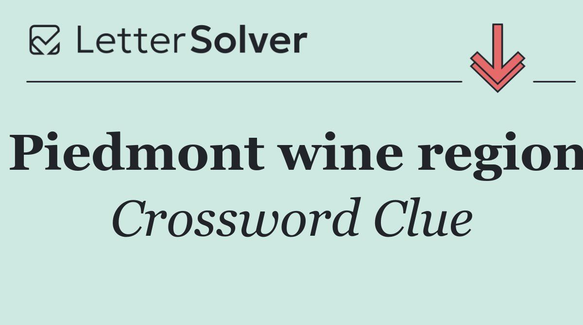 Piedmont wine region