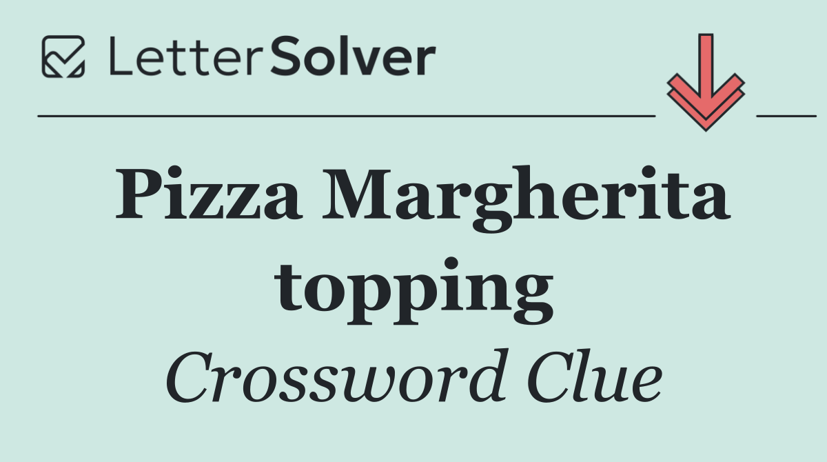 Pizza Margherita topping