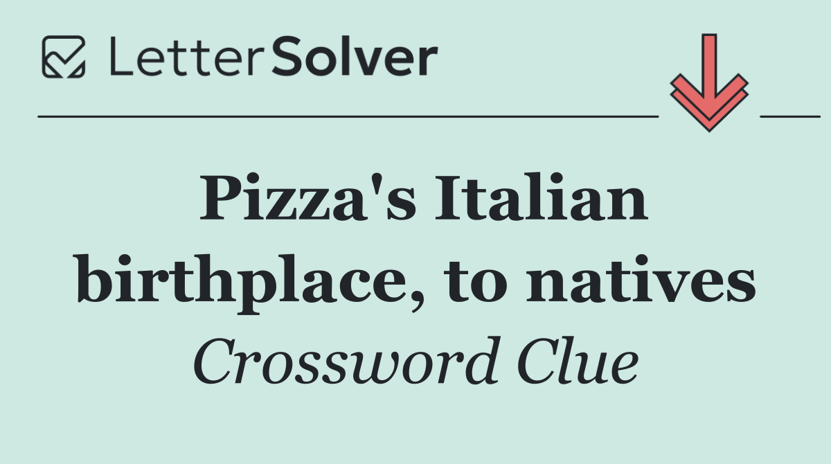 Pizza's Italian birthplace, to natives