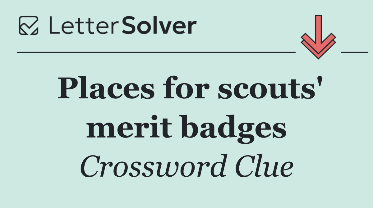 Places for scouts' merit badges