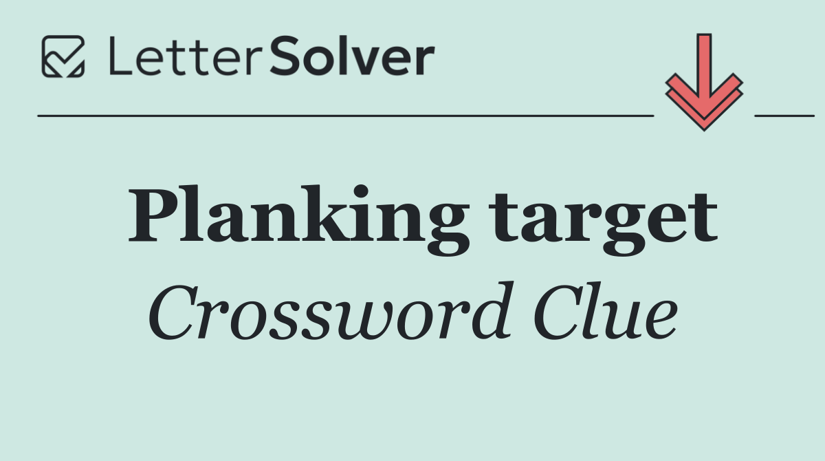 Planking target