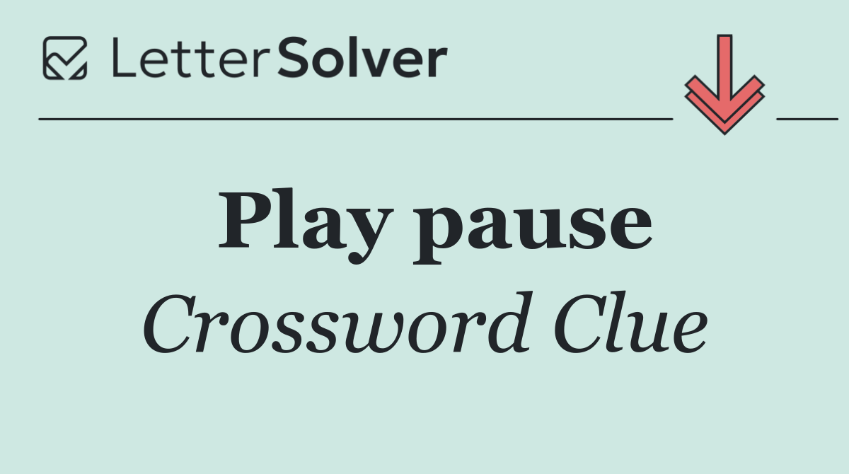 Play pause